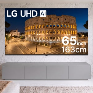LG전자 4K UHD 스마트 TV UT75 163cm(65인치), 스탠드