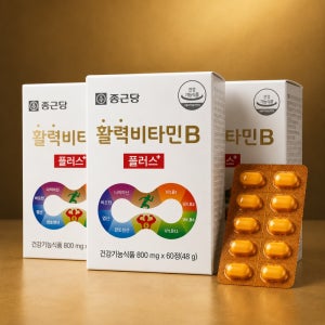 종근당 활력비타민B 플러스 60정 3박스 고함량 비타민B군 6개월분