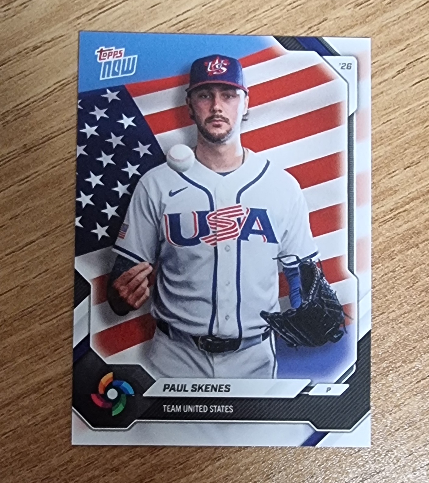 폴 스킨스 미국 국가대표카드 2026 TOPPS NOW WBC USA07 월드 베이스볼 클래식 야구카드