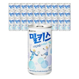 탄산의 상큼함과 우유의 부드러운 만남 밀키스 190ml, 30개
