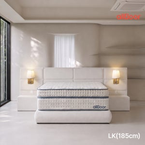 올플로어 다미에 호텔식 패브릭 신혼부부 침대 프레임 LK(라지킹)1800, 아이보리