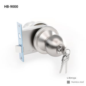 현관정 현관문 철문 방화문 손잡이 고리 실린더 원통형 원형 도어락교체 HB-9000