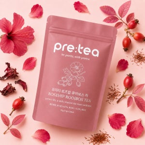 프리티 로즈힙 루이보스 피부에 좋은 항산화 카페인 없는 제로 티 1세트