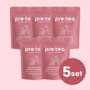 [5세트]프리티 로즈힙 루이보스 피부에 좋은 항산화 카페인 없는 제로 티