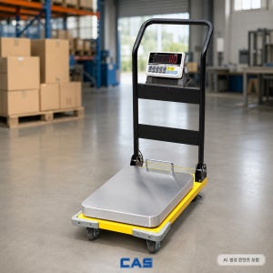 카스 이동식 대차 수레차 카트 스케일 산업용 창고 전자저울 CWP시리즈 150kg, 50g