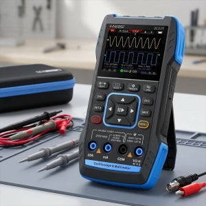 FNIRSI 2C53T 오실로스코프 멀티미터 신호발생기 3in1 듀얼채널 50MHz 250MS/s 20000카운트 기타측정기
