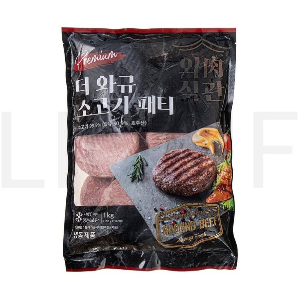 더 소불고기 와규 소고기 패티 (냉동) 1kg 1개