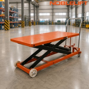 노블 수동 테이블트럭 TG50 리프트 유압대차 광폭 500kg