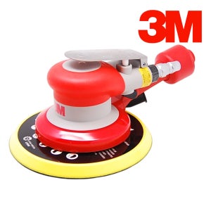 3M 원형 샌더기 150mm (6인치) 11621 에어 샌딩기 벨크로 찍찍이