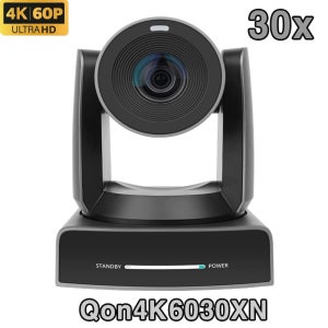Qon4K6030XN PTZ 카메라 자동추적 NDI 30배줌 POE IP 웹캠 수업용 강의용 방송용 회의용