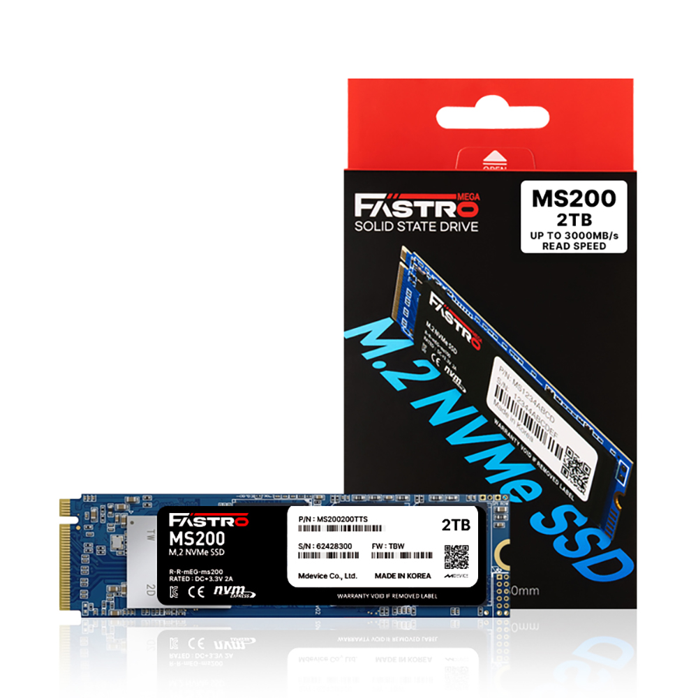 FASTRO M.2 NVMe SSD 국내생산 데스크탑 노트북용 2TB
