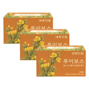 대한다업 임산부 차 루이보스 티백 25개입 3개 천연티백 무카페인
