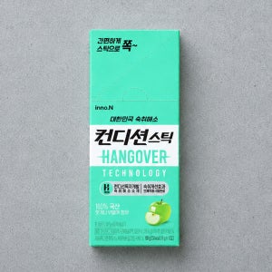컨디션 스틱 숙취해소 젤리 편의점 숙취해소제 그린애플, 10포, 1개