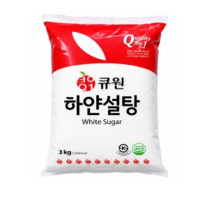 큐원 하얀설탕 백설탕 흰설탕 삼양사 3kg, 1개