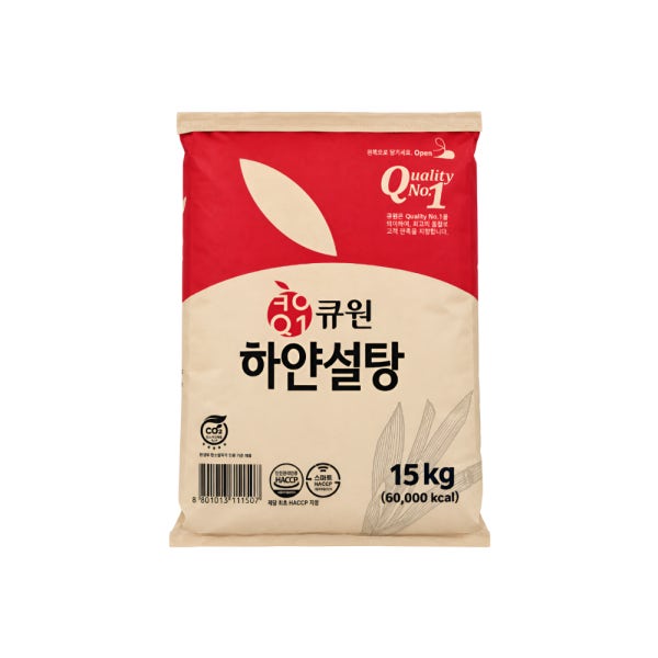 큐원 하얀설탕 15kg