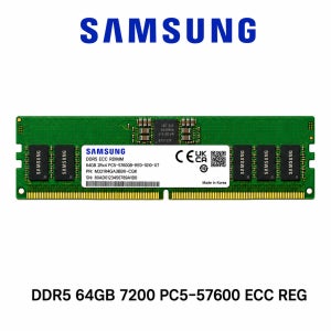 삼성전자 서버용 메모리 DDR5 64GB 7200 PC5 57600 ECC REG