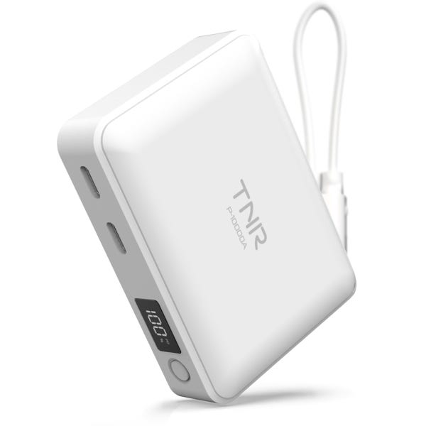 티앤알 보조배터리 삼성셀 국산 30W 미니 P-10000A 10000mAh c타입, 화이트