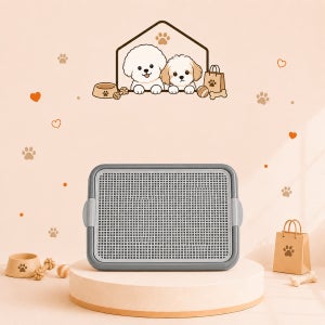 애완견 강아지 그물망 배변판 One size