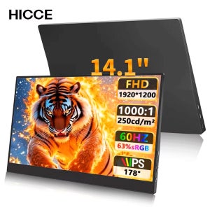 14인치 휴대용 IPS 모니터 USB-C / Mini HDMI 지원 노트북 확장 모니터