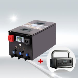 인산철 배터리 12V600AH(이퀄라이저 적산계 내장형 고속 50A 충전기)