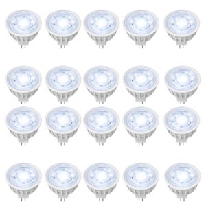 안트 리브인 LED MR16 할로겐 대체 전구 8W, 주광색, 20개