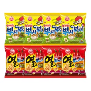 뿌셔뿌셔 구운양파맛+화끈한매운맛 4개씩 (총 8개)