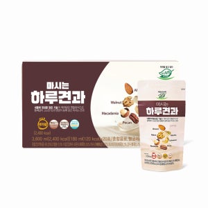 자연담담 마시는 하루 견과 혼합 6종 180ml, 20개입, 1개