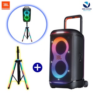 JBL 파티박스520+조명스탠드 블루투스 스피커 충전식 휴대용 삼성정품