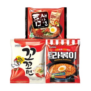 팔도 봉지라면 3종혼합 꼬꼬면 5개 + 틈새빨계떡 5개 + 라볶이 4개