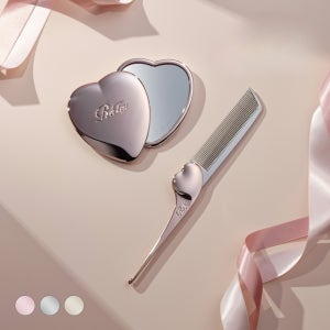 리파 하트 빗 아이라 + 하트 미러 세트