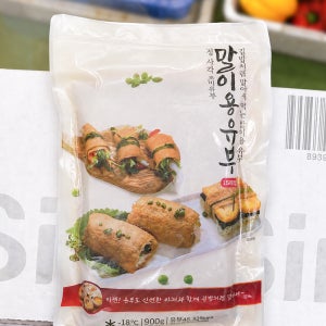 말이용유부 900g 조미 사각유부 냉동 초밥재료