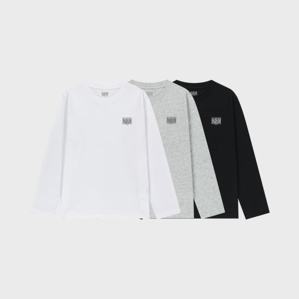 [마리떼키즈] KIDS DOODLE CLASSIC LOGO LONG SLEEVE (3PACK) mix