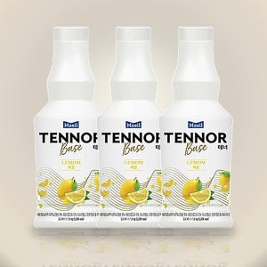 매일 테너 레몬베이스 레몬 원액 과즙 음료 베이스 1.2kg, 3개