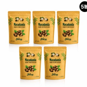 껍질째 구운 통 마카다미아 스테어팜 500g, 5개
