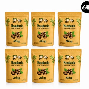 껍질째 구운 통 마카다미아 스테어팜 500g, 6개