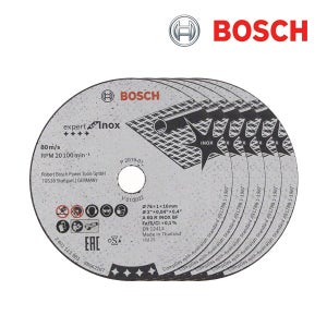 보쉬 76mm 3인치 절단 연마 그라인더날 스텐 절단석, 5개
