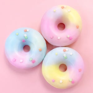 유해물질없는 안전한 국내 핸드메이드 수제 제작 왕도넛 왁뿌 왁뿌볼 3종세트 팔레트슬라임