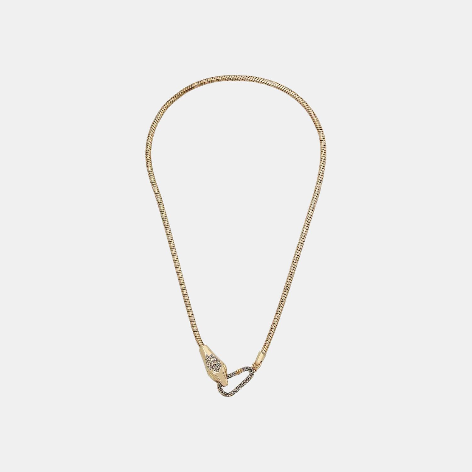 올세인츠 ALLSAINTS Snake Head Strand Necklace