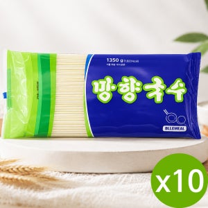 망향 비빔국수 잔치국수 콩국수면 중면 업소용 박스 건면 1350g, 10개