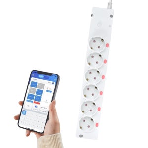 IoT 스마트 멀티탭 국산 콘센트 플러그 원격 와이파이 리모컨 고용량 4000W 6구