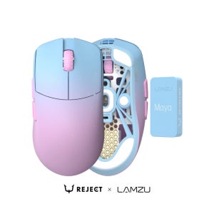 LAMZU 람주 마야 MaYa 챔피언에디션 무선 게이밍 마우스 8K REJECT 블루핑크