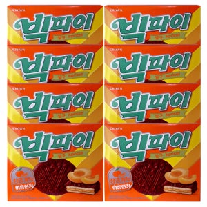 크라운 빅파이 살구맛 324g X 8개 대용량 과자 간식