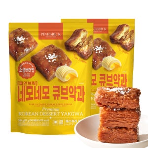 파인브릭 네모네모 큐브약과 페스츄리약과 개별포장 소금버터맛 외 2종