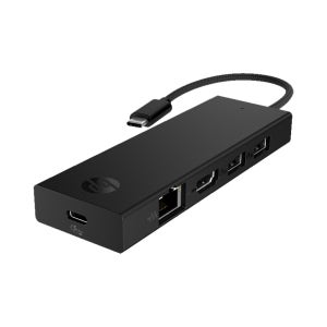 HP 휴대용 USB-C 4K HDMI 허브 BR1U0UT 5멀티포트 무전원 [HP코리아정품]