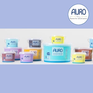 AURO 아우로 No.555 조색(블루계열) 1L(약9㎡시공) 내부용 월페인트 벽지페인트 천연페인트 셀프페인팅