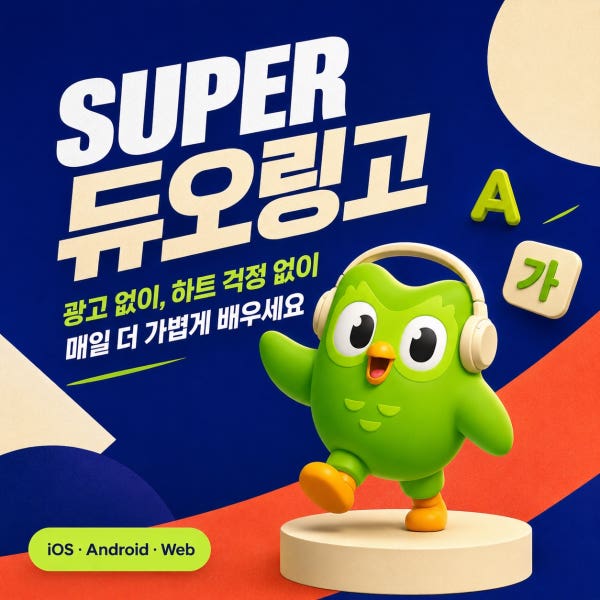 [슈퍼방장] 듀오링고 패밀리 듀오링고 슈퍼 1년 [실시간발송]