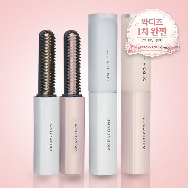 AKIRACOSME ONDO 온도 퀵터치 무선 미니고데기 휴대용 앞머리 C컬 아키라코스메