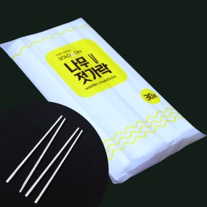 일회용 나무 젓가락 업소용 수퍼 식자재마트 납품용 1box, 30개 X 70봉, 2100개