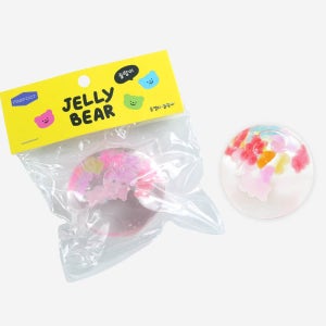플유 곰젤리 슬랑이 낱개 1개 젤리 말랑이 스트레스볼 스퀴시 ASMR 촉감놀이 주물럭 모찌 찐득이