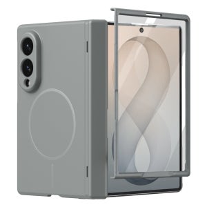 엘라딕 씬매트 액정 풀커버 힌지보호 2배자력 맥세이프 와이드 애쉬그레이, 갤럭시Z 폴드8